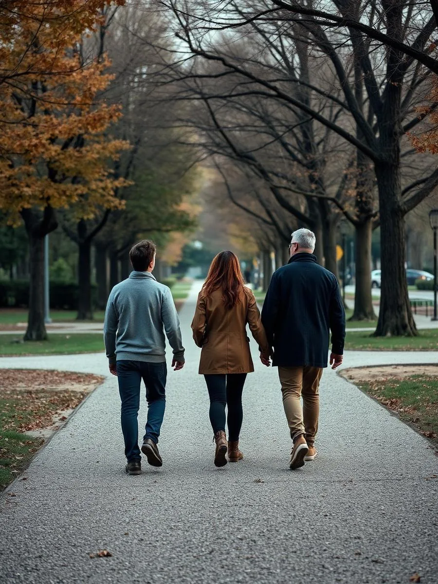 Passeggiata in un parco cittadino